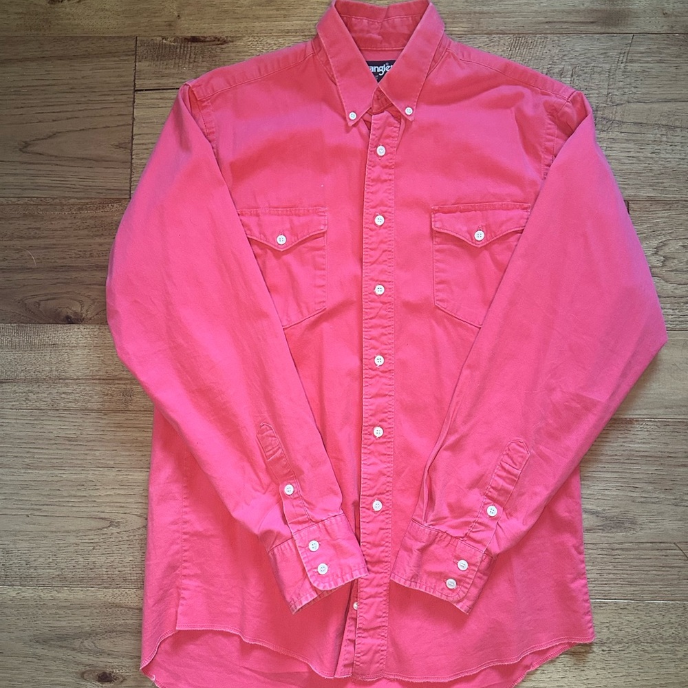 Wrangler Men's Vibrant Pink Shirt